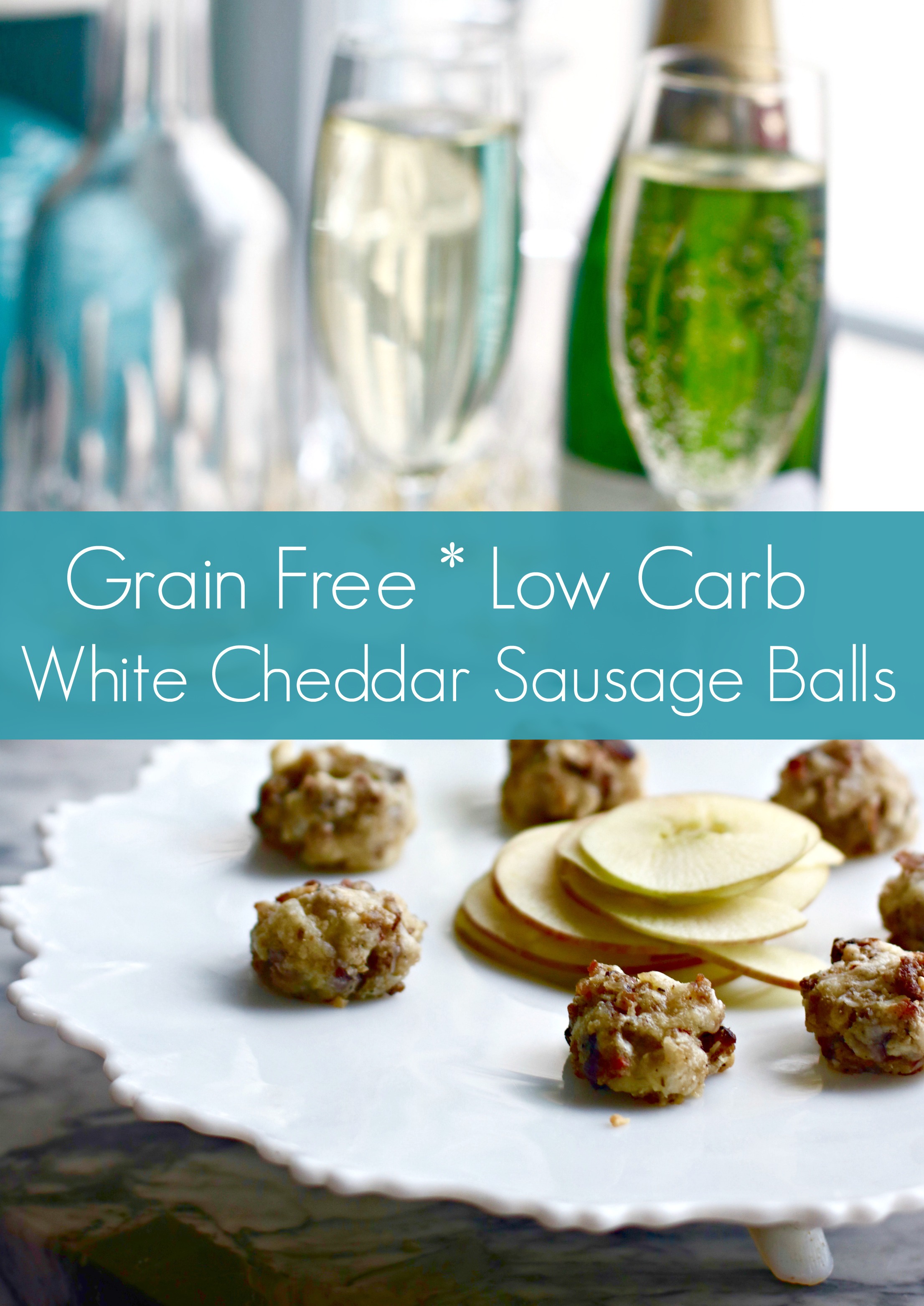 Grain Free White Cheddar Easy Sausage Balls from Spinach TIger