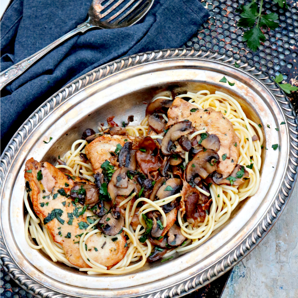How to Make Chicken Marsala with Mushrooms and Prosciutto in Twenty Minutes