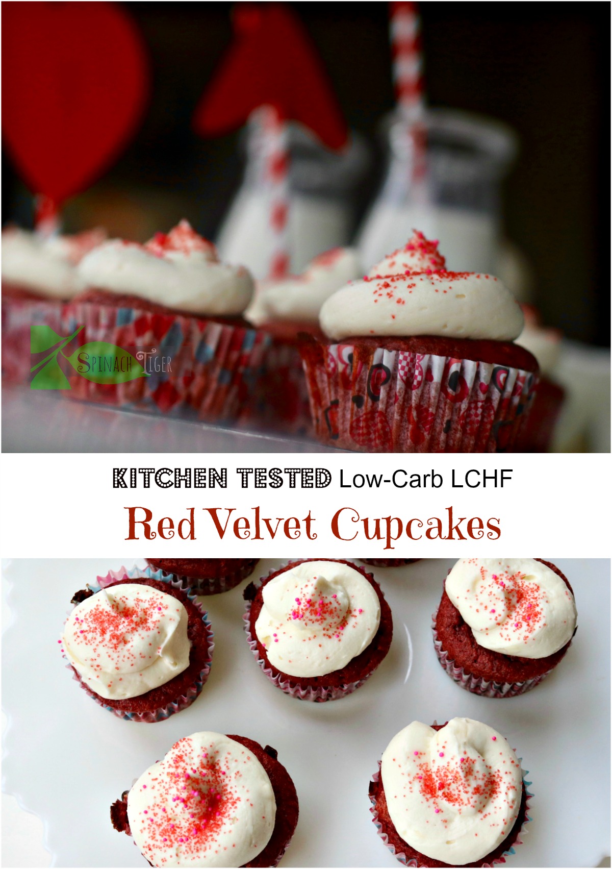 How to make coconut flour sugar free red velvet cupcakes, grain free from spinach tiger
