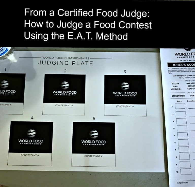 How to Officially Judge Food Competitions at the World Food Championships with EAT Method