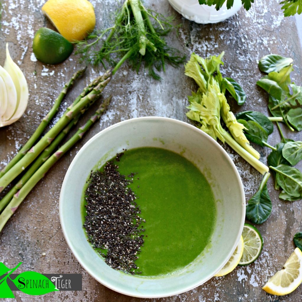 how to make healthy asparagus soup from spinach tiger