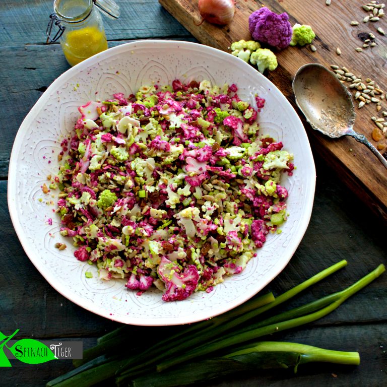 Purple Cauliflower Salad Recipe with Walnut Vinaigrette