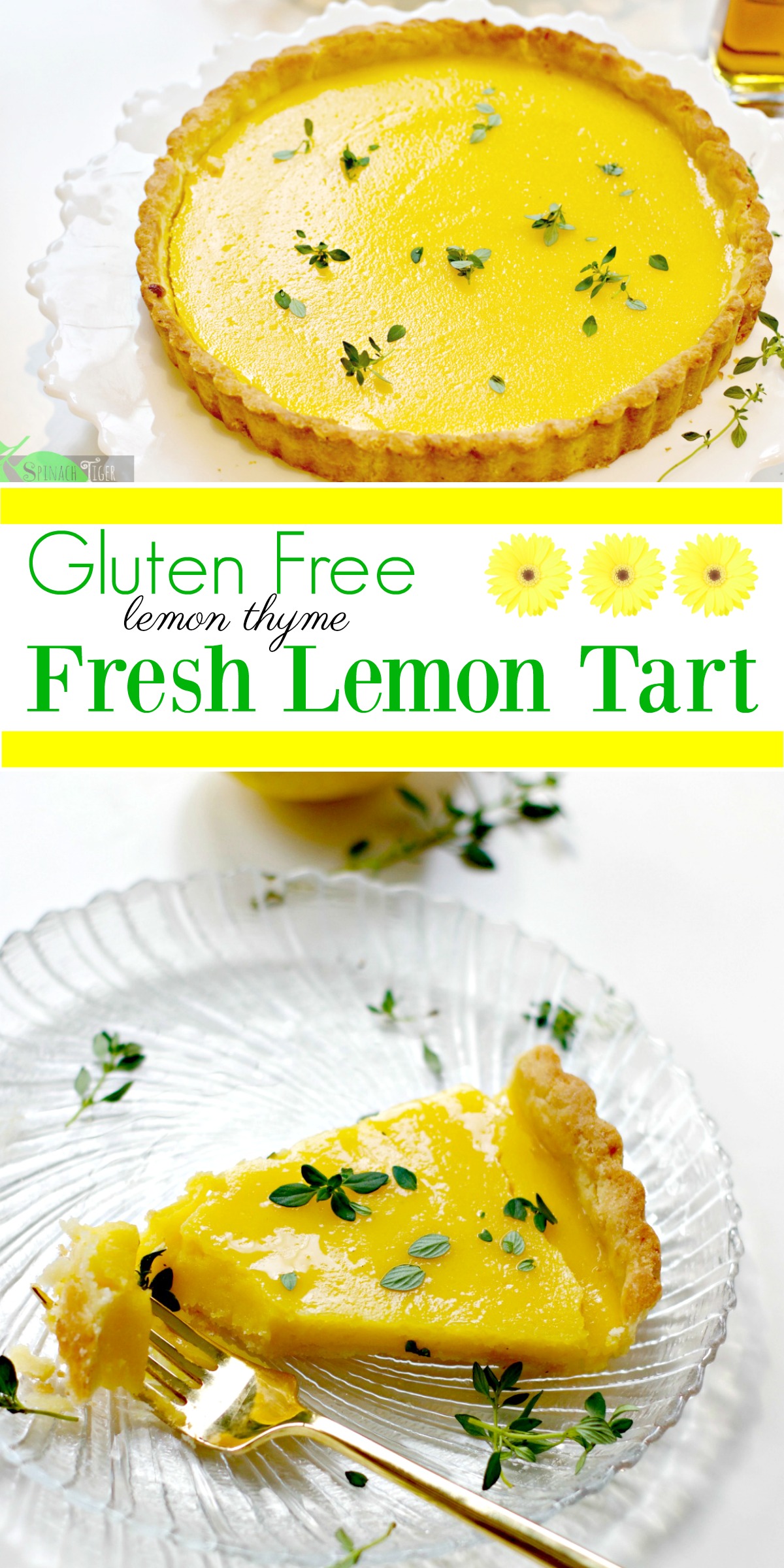 Lemon Curd Tart Recipe, Gluten Free from Spinach TIger