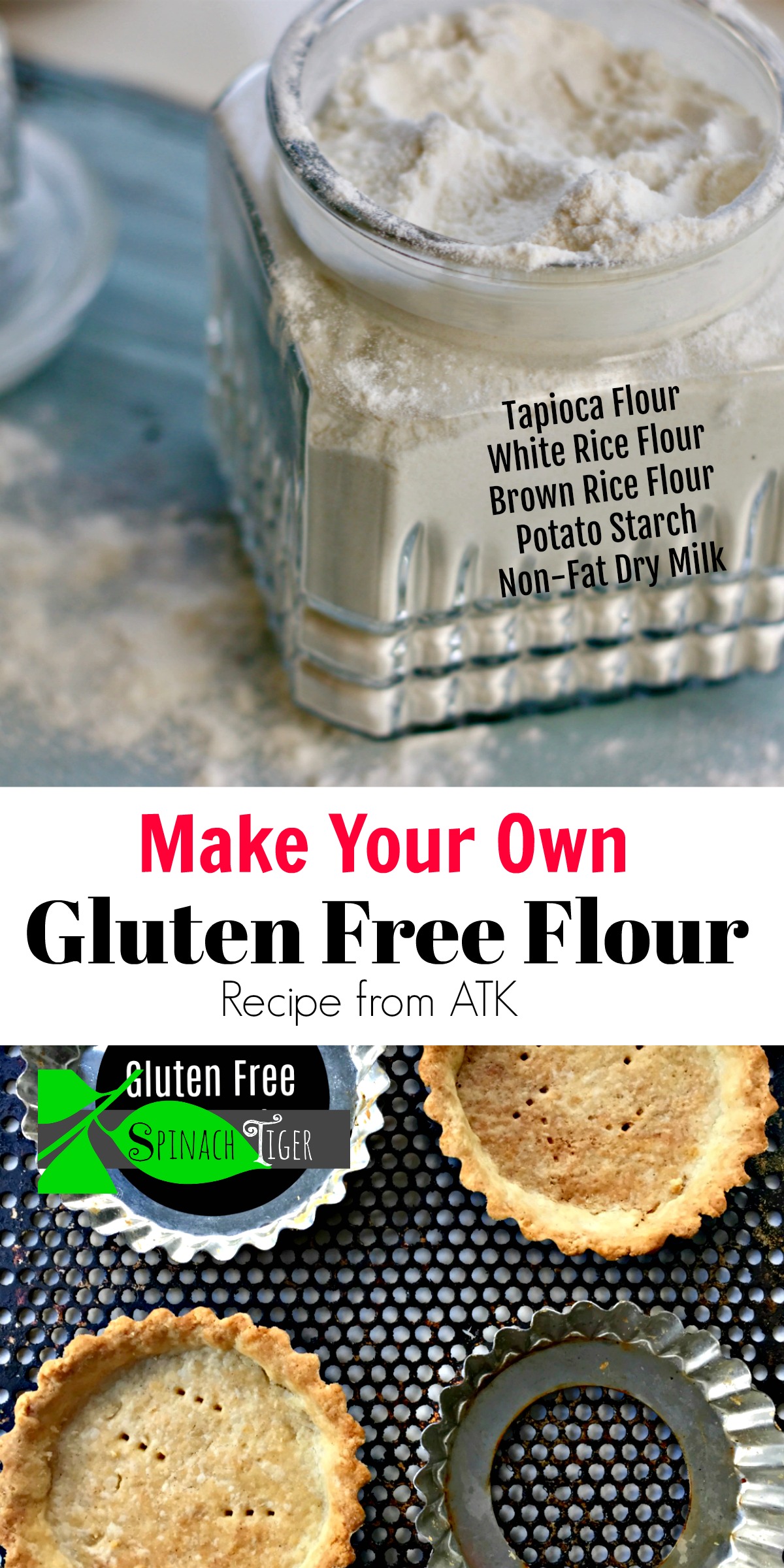 How to Make Gluten Free Flour from Scratch by Spinach Tiger