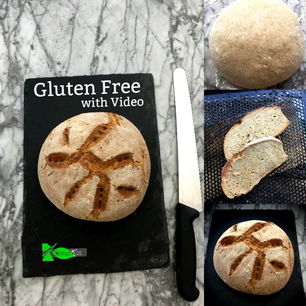 Gluten Free Whole Grain Bread Artisan Bread with Video Spinach Tiger