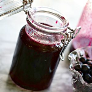 How to Make Blueberry Simple Syrup for Blueberry Cocktails (sugar free option)