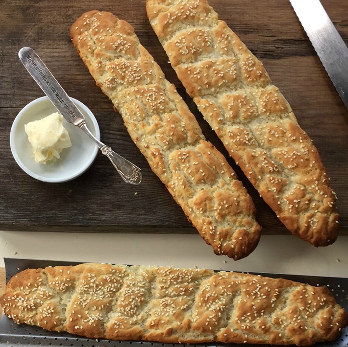 french bread for a cheese plate