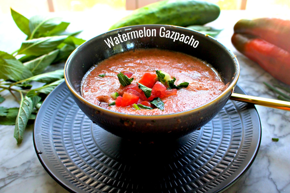 Easy Recipe for Watermelon Gazpacho from Spinach Tiger