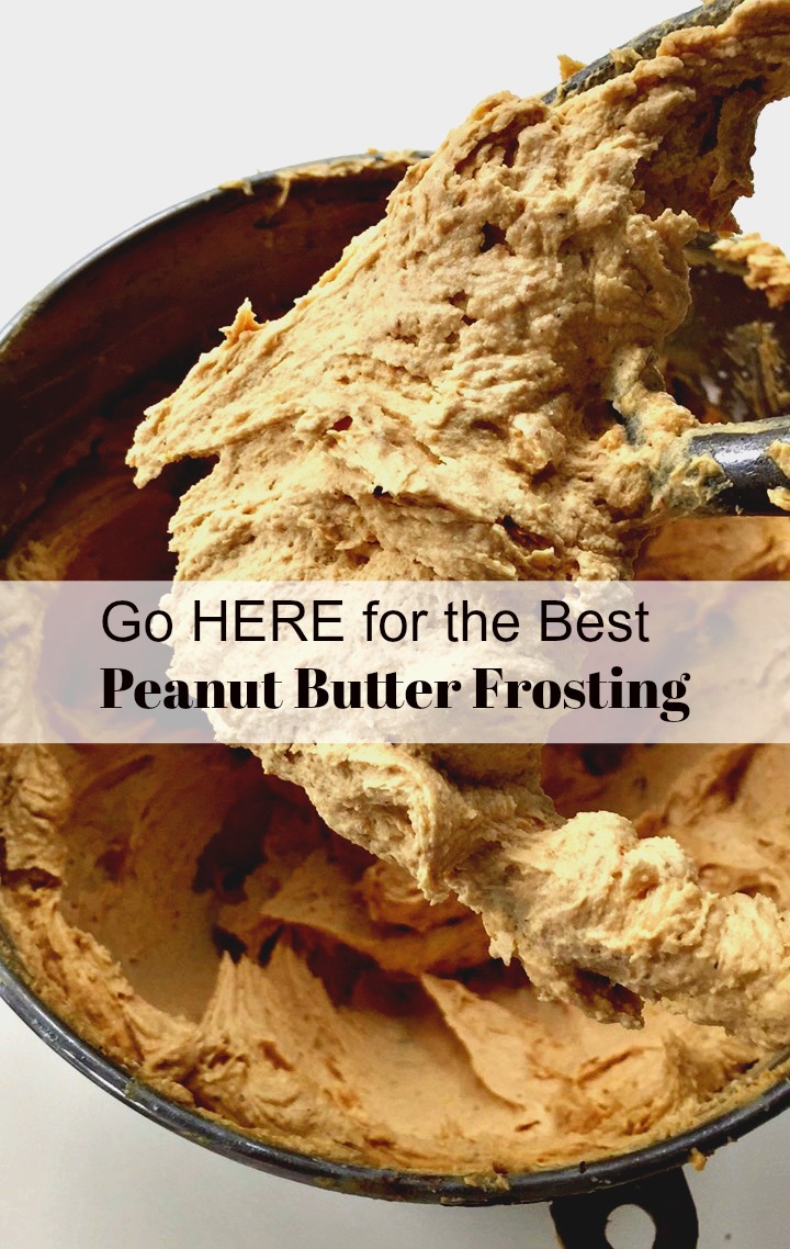 Peanut Butter Frosting for Chocolate Cupcakes from Spinach Tiger