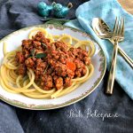 Spaghetti Bolognese Sauce with Pork from Spinach Tiger