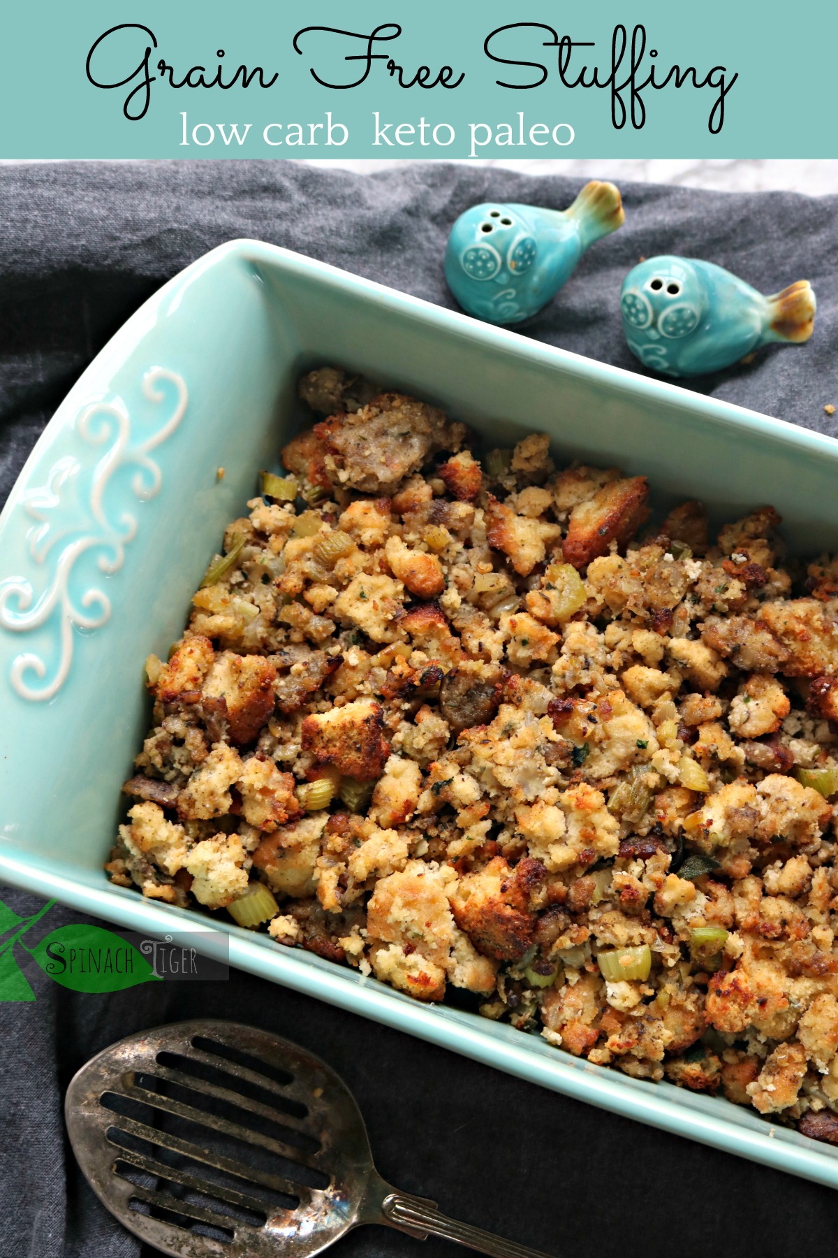Grain Free Stuffing from Spinach Tiger