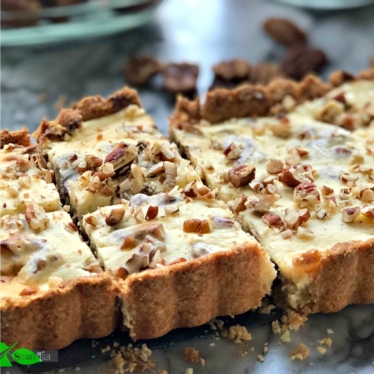 Low Carb Pecan Bars from Spinach Tiger