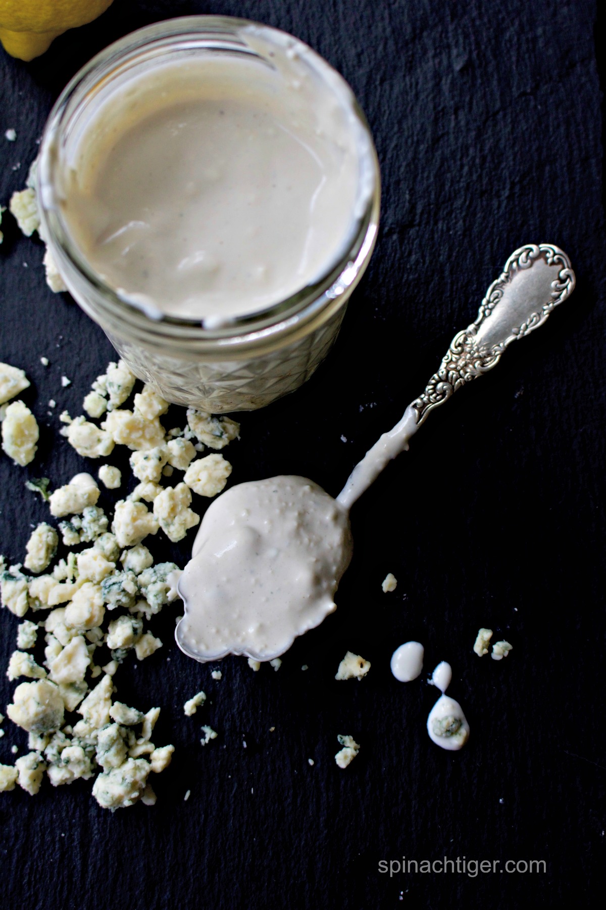 My Secret to the Best Blue Cheese Dressing from Spinach Tiger