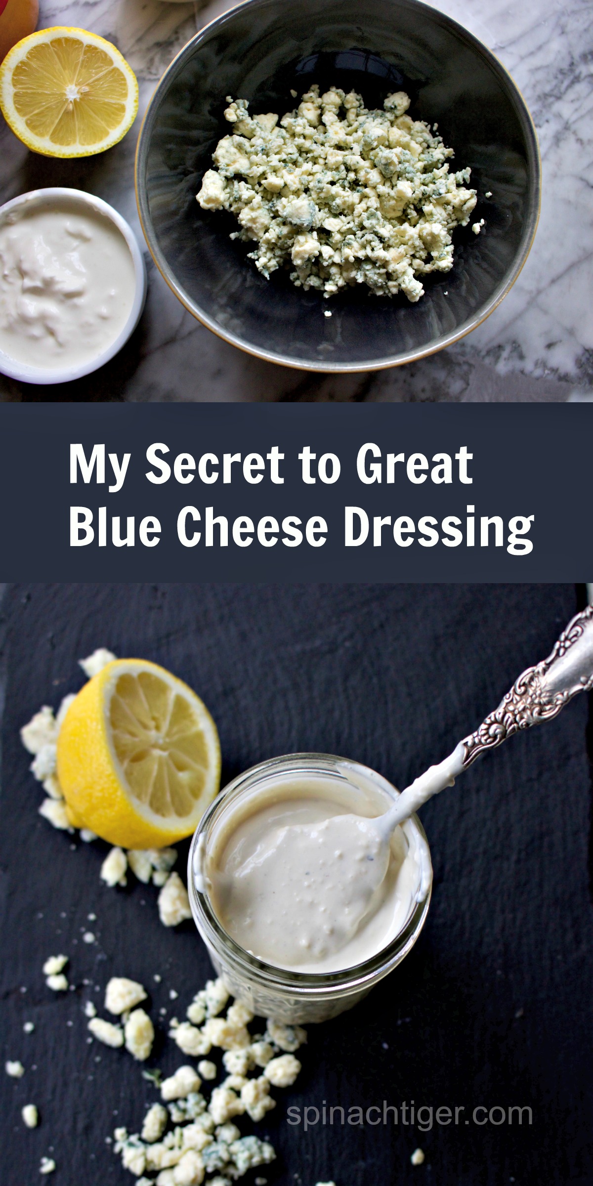 Secret to best blue cheese dressing from spinach tiger