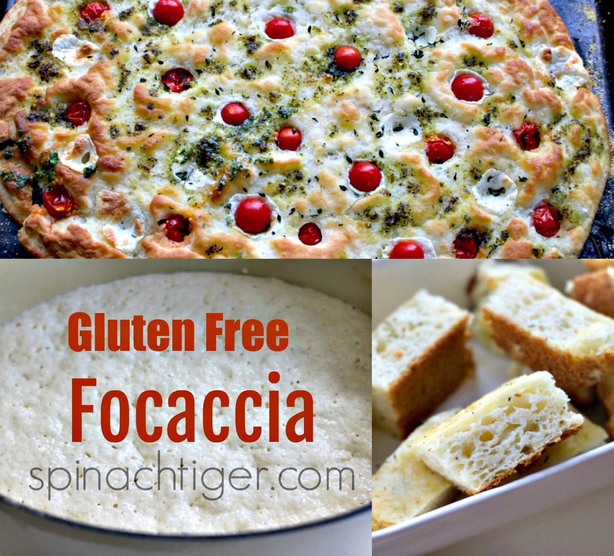Gluten Free Focaccia from Spinach Tiger