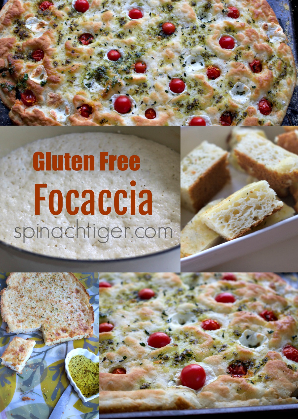 Italian Gluten Free Focaccia from Spinach Tiger