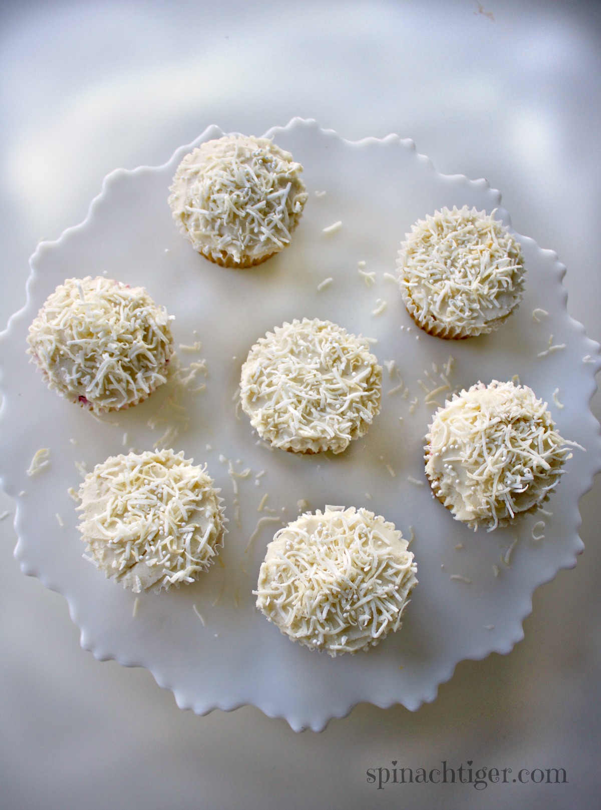 Make the Best Grain Free Coconut Cupcakes using Swerve, Coconut Flour from Spinach Tiger