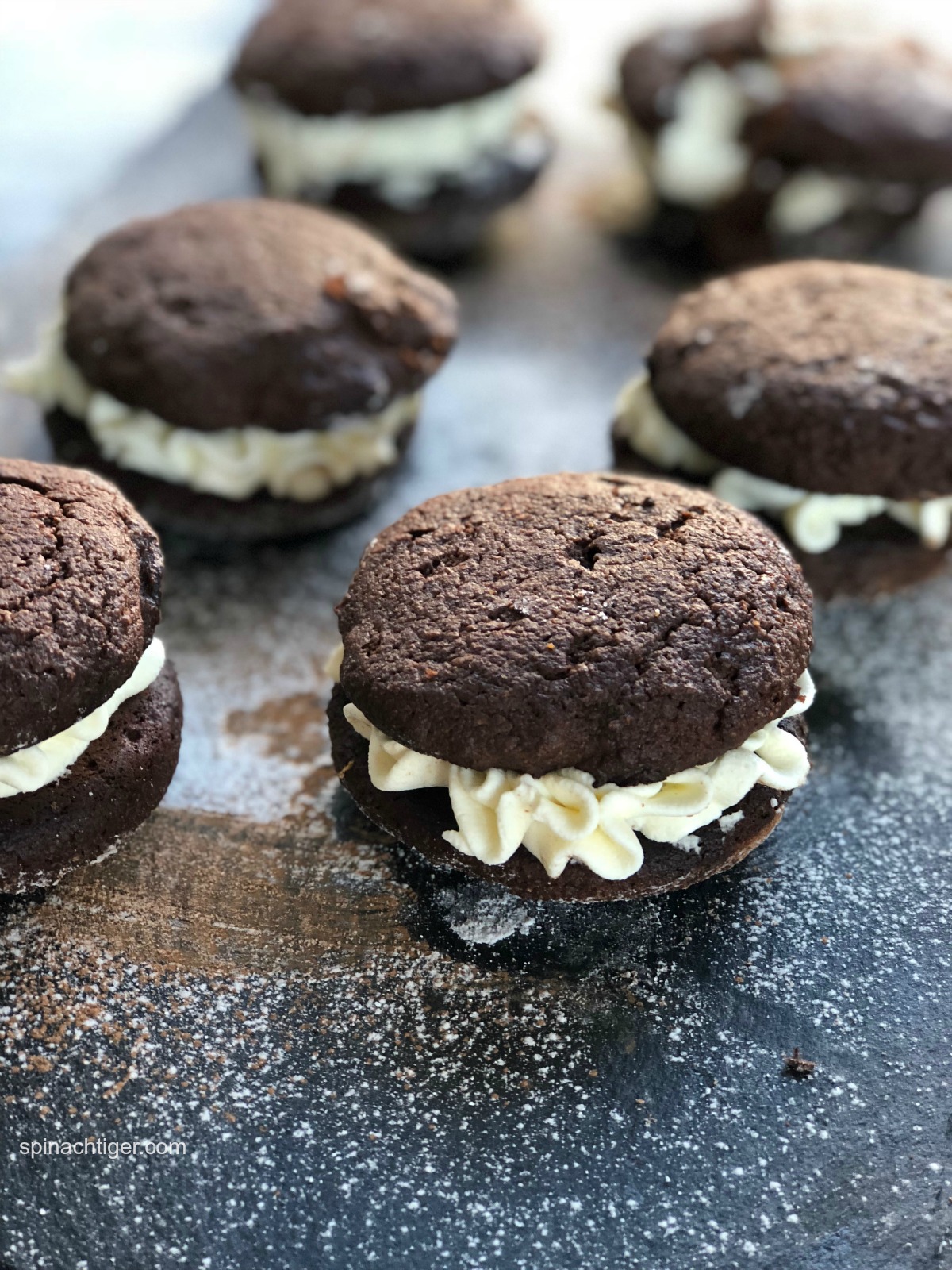 Grain Free Chocolate Whoopie Pie, Sugar Free from Spinach Tiger