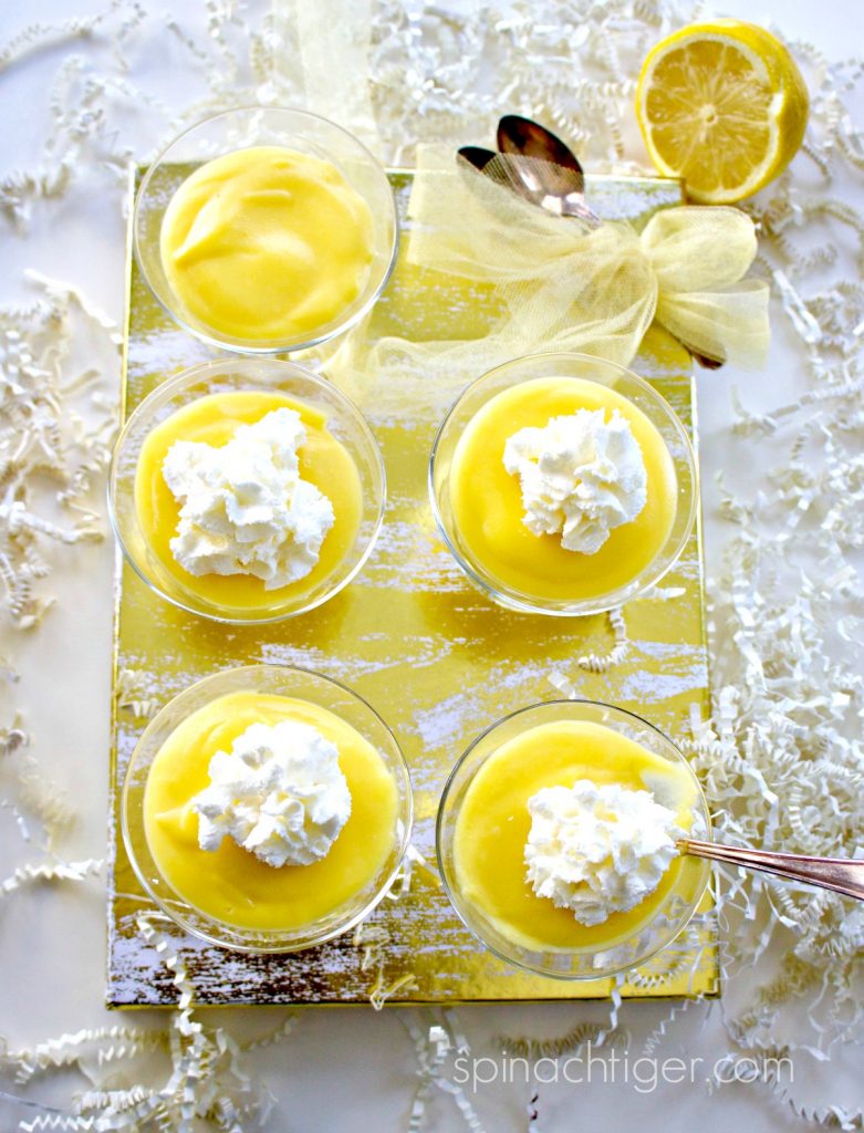 Make Keto Lemon Budino from Spinach Tiger