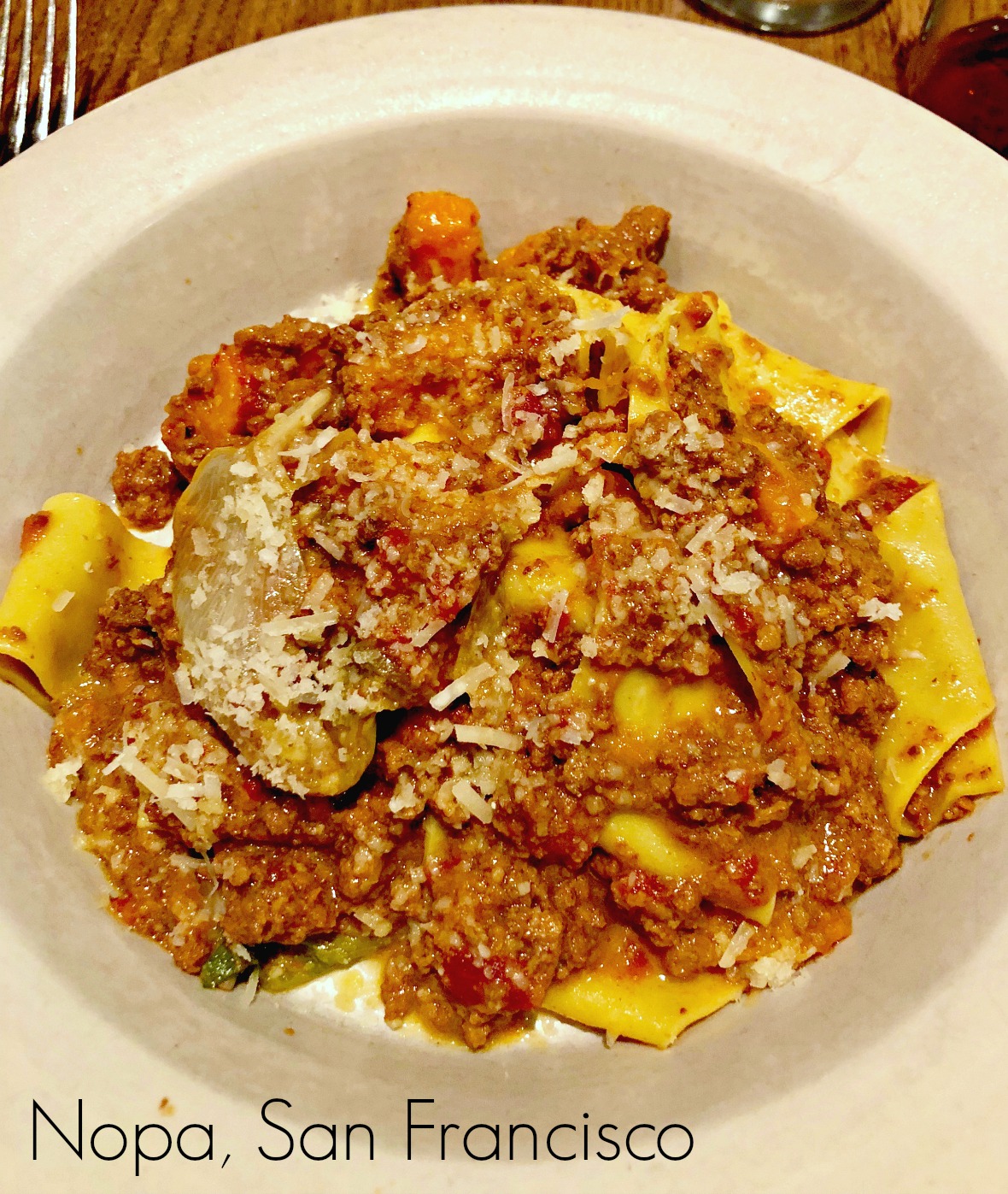 San Francisco in 48 Hours, Nopa Bolognese 