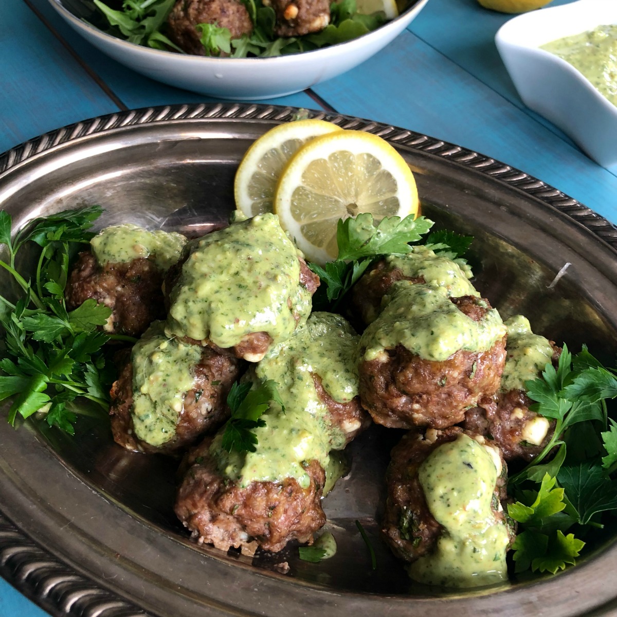 How to Make Greek Feta Lamb Meatballs from Spinach Tiger