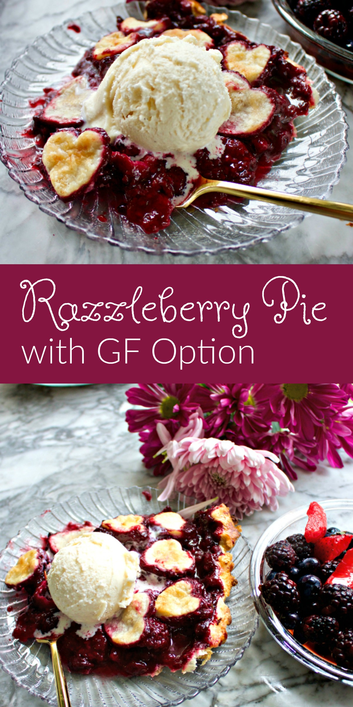 Razzleberry Pie Recipe from Spinach Tiger with Gluten Free Pie option from Spinach Tiger