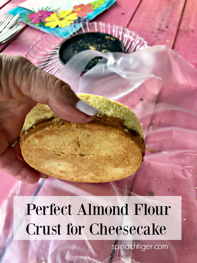 Almond Crust for Low Carb Cheesecake from Spinach Tiger