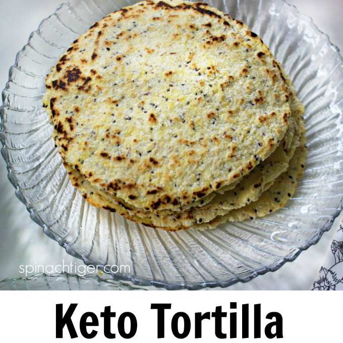 Grain Free Tortillas with Chia Seeds, Golden Flax (Keto Friendly)