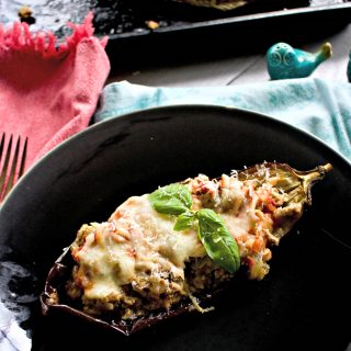Italian Stuffed Eggplant from Spinach Tiger