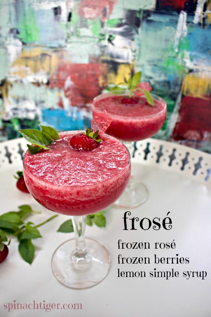 Summer Cocktails - Frosé from Spinach Tiger