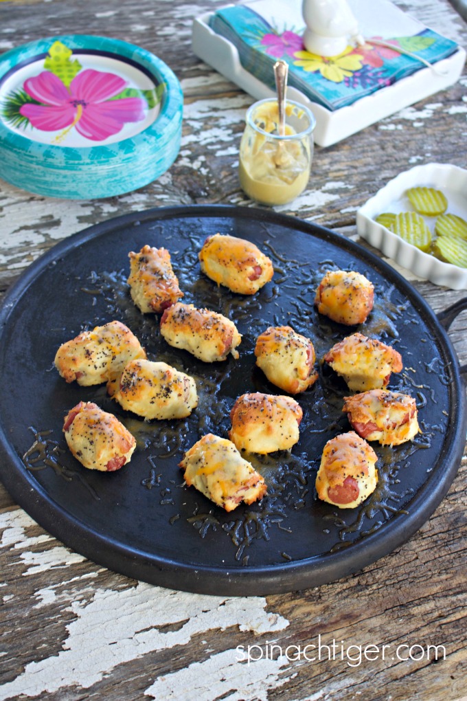 Cheesy Grain Free Pigs in the Blanket from Spinach Tiger