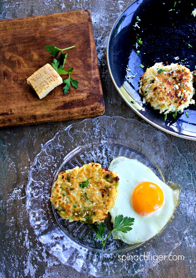 How to Make Risotto Cakes for Breakfast from Spinach Tiger #breakfast #risottocakes 