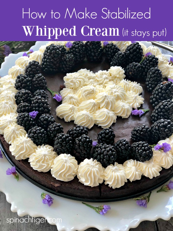 How to Make Stabilized Whipped Cream Icing Recipe #whippedcream