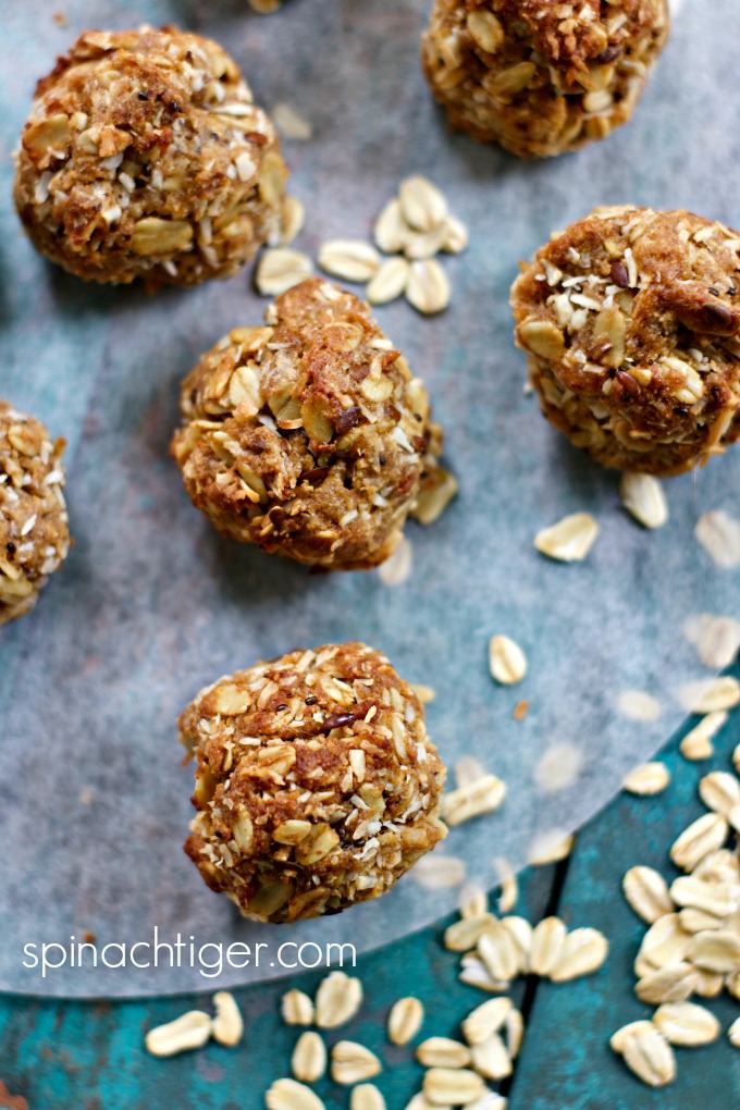 Energy Balls Recipe with Oats, Sugar Free, Low Carb from Spinach TIger #energybars #sugarfree #almondbutter 