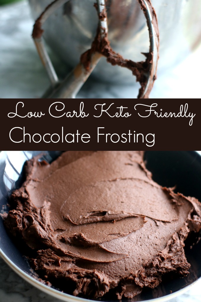 Low Carb Chocolate Buttercream Frosting from Spinach Tiger