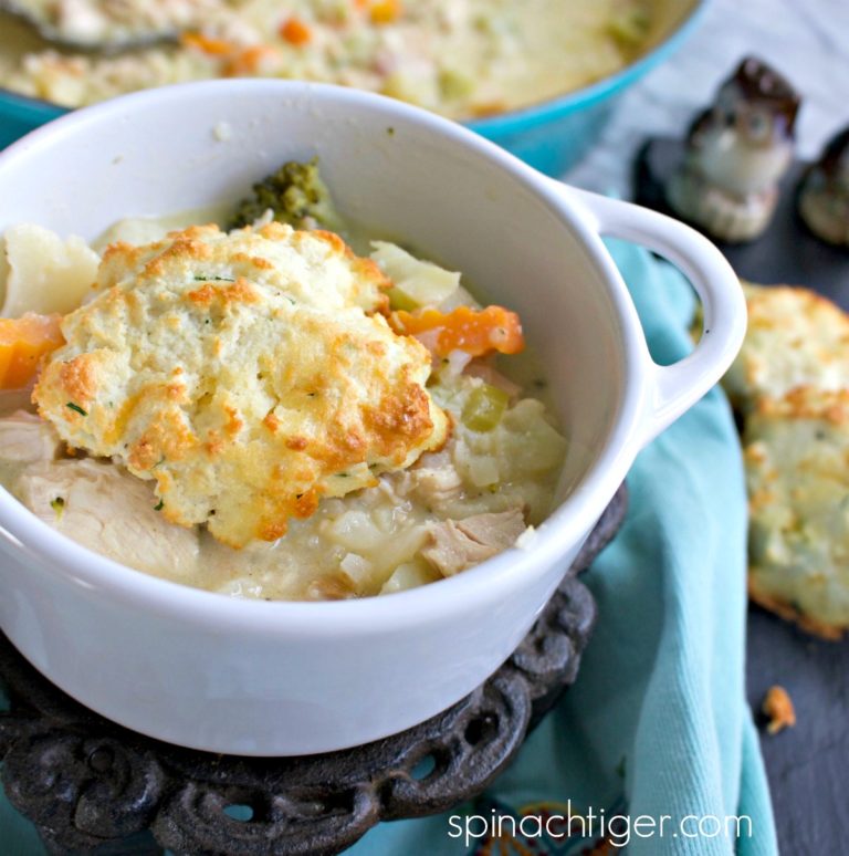 Grain Free Chicken and Biscuits Pot Pie (Paleo, Keto)