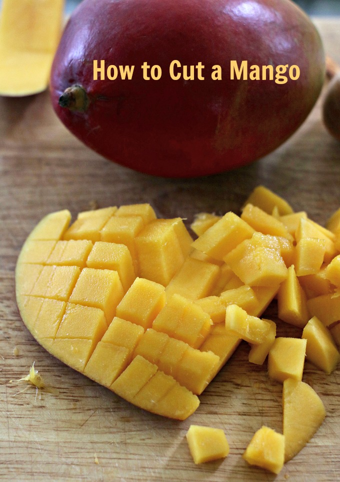 How to Cut Mango for Mango Tomato Salsa from Spinach Tiger
