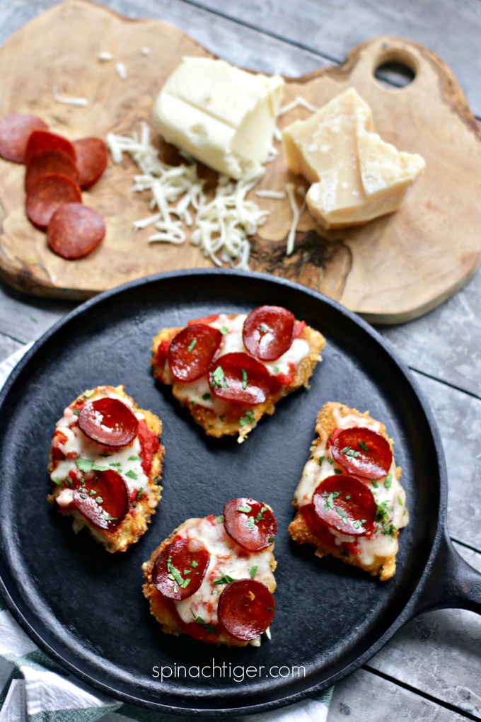 Keto Chicken Parm with Pepperoni