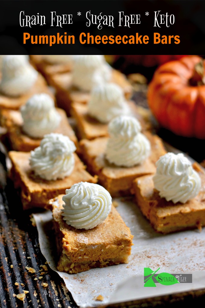 Pumpkin Cheesecake Bars Low Carb