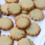 Lemon Basil Shortbread Cookies