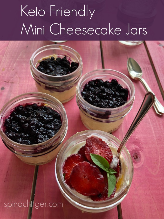 Keto Crustless Cheesecake Jars from Spinach Tiger
