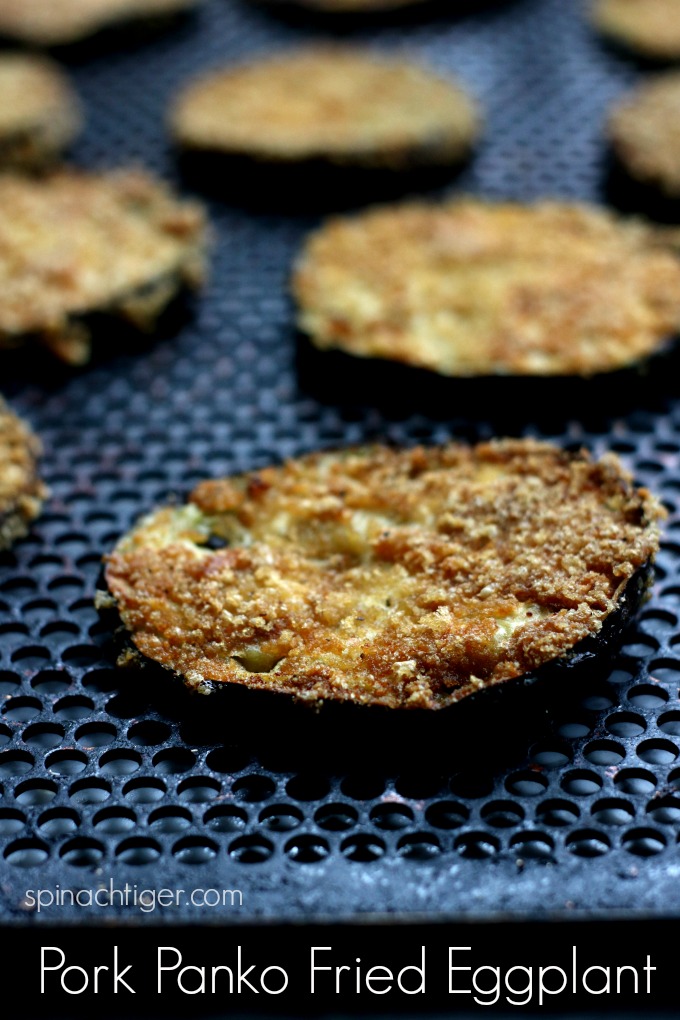 Keto Fried Eggplant with Pork Panko from Spinach Tiger 