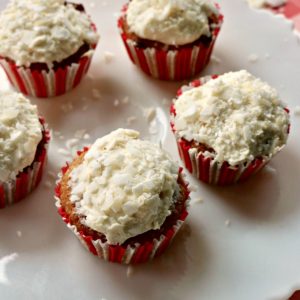 Sugar Free Coconut Cupcakes Using Swerve Vanilla Box Cake Mix