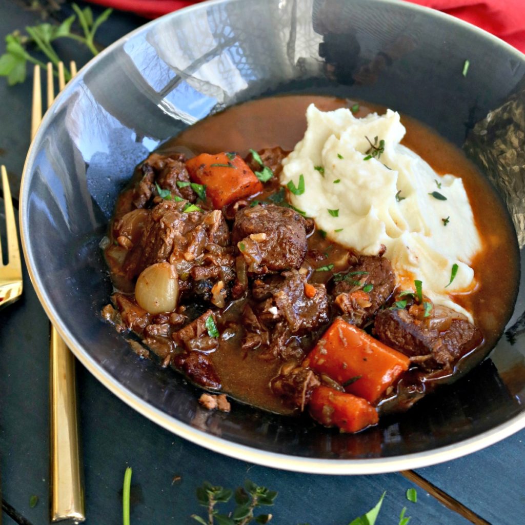 How to Make Easy Beef Bourguignon in Dutch Oven (Paleo)