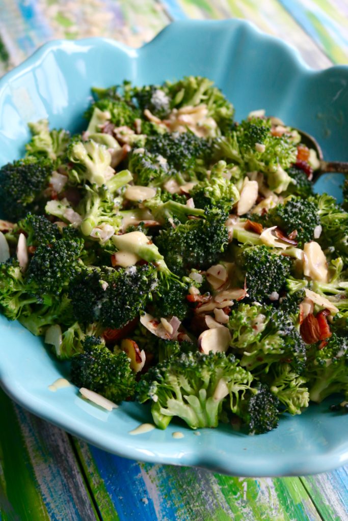 Bacon and Broccoli Salad from Spinach Tiger