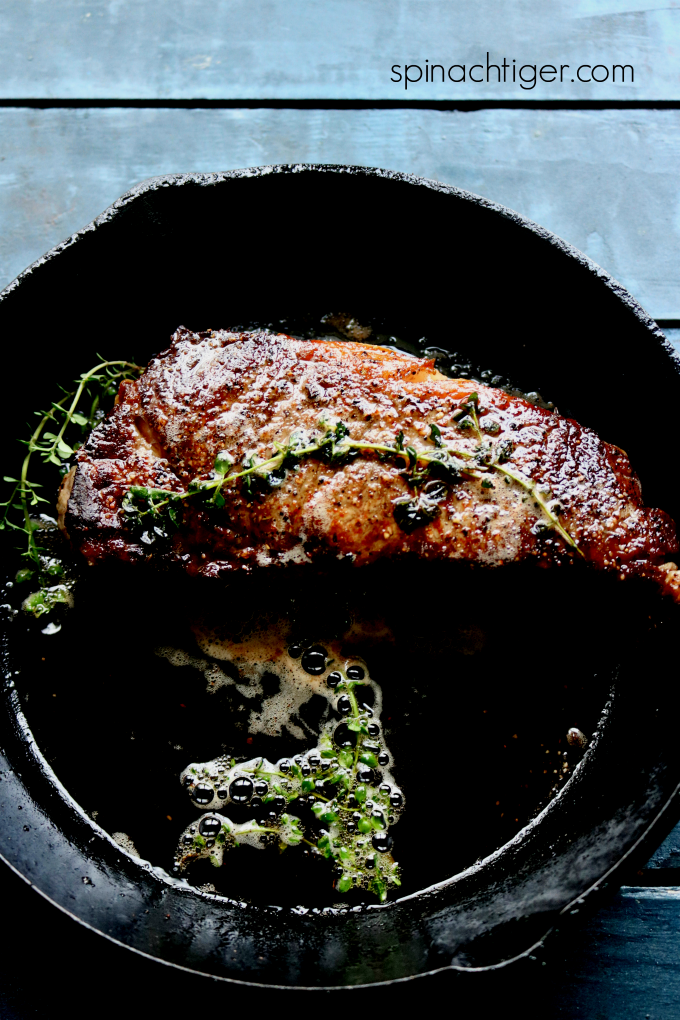Perfect New York Strip Steak Recipe, Pan Fried, Oven Roasted
