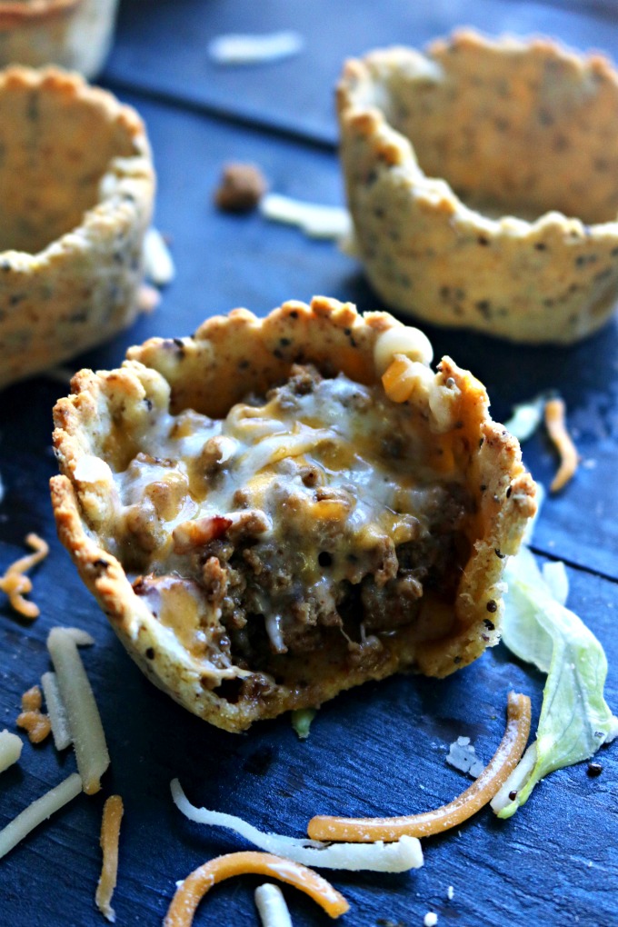 Meat and Cheese Taco Cups