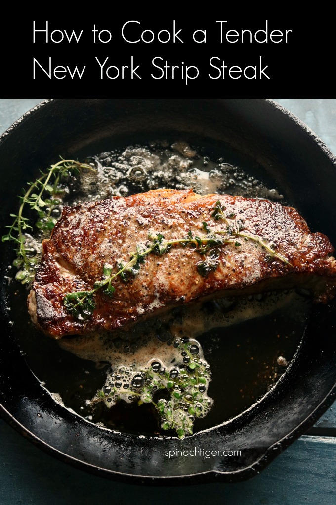 Perfect New York Strip Steak Recipe, Pan Fried, Oven Roasted