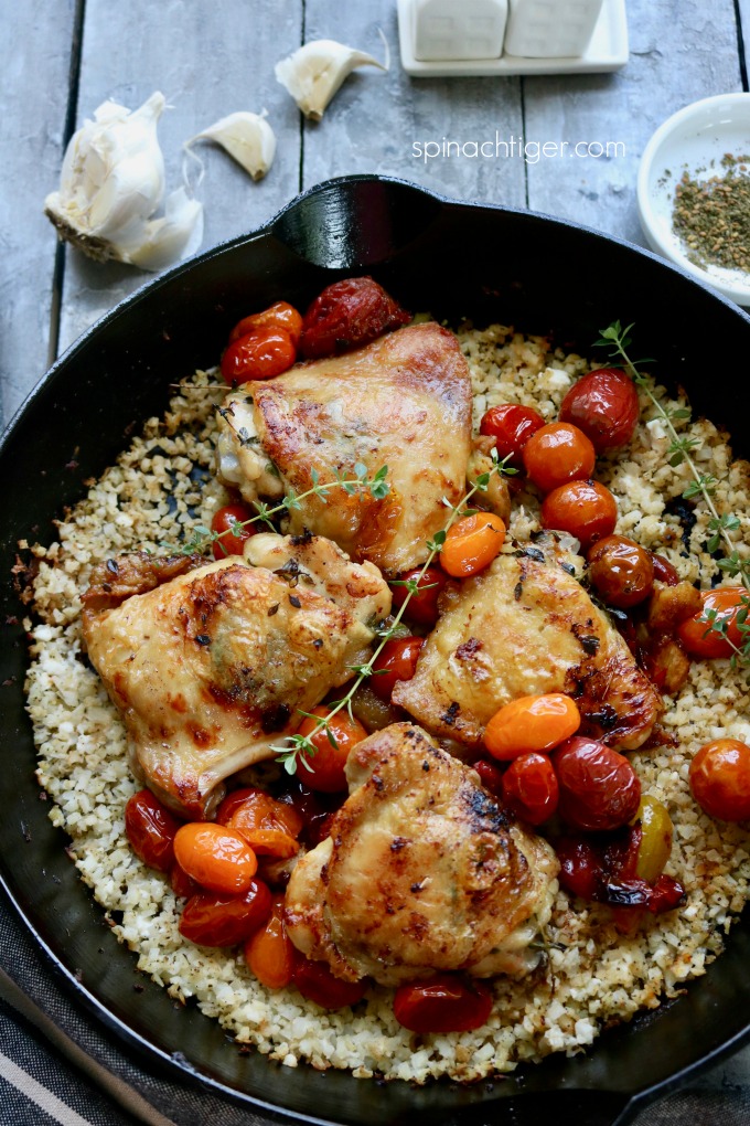 Chicken Thighs with Roasted Tomatoes