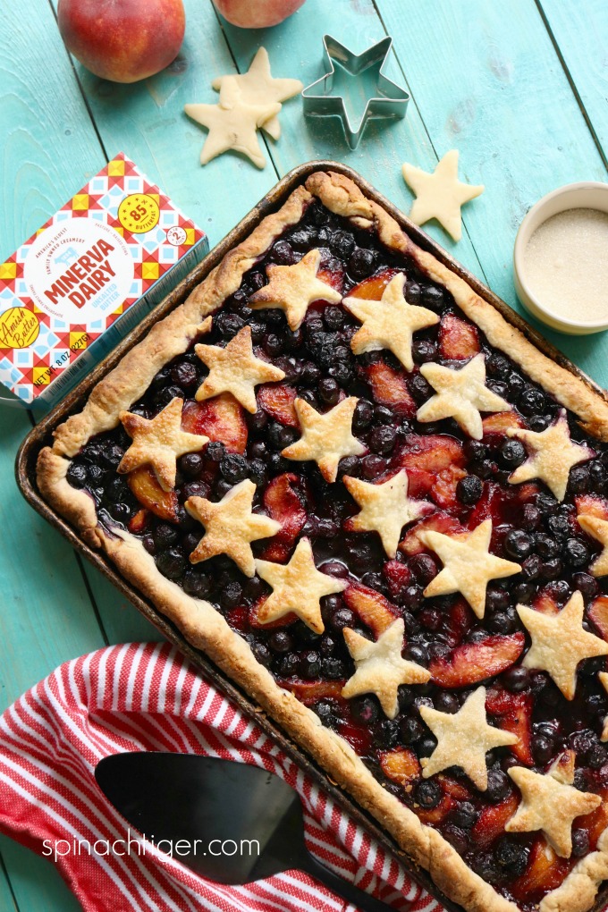 Sheet Pan Pie with Fresh fruit from Spinach Tiger